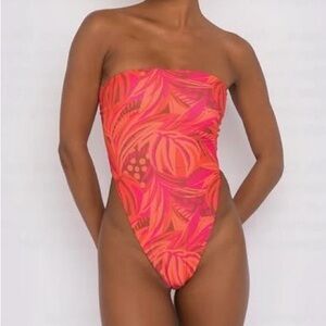 Skatie Amy Strapless One Piece in Surfside XS